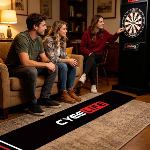 Dart Board Mat - Darts Mat,Heavy Duty Non-Slip Rubber Floor Protection Pad | Non Slip Carpet Darts for Game Room Recreation Center Sports Club Office Basement, - color: Dart pad 2