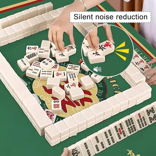 Square Mahjong Mat with Black Carrying Bag, Thick Anti Slip Tablecloth, Table Pad for Mahjong Poker and Tile Game(Gray2,60CM/23.6") - color: Gray2, size: 60CM/23.6"