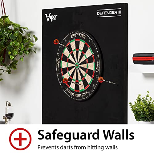 Viper Defender III Backboard & Sisal/Bristle Steel Tip Dartboard Bundle - style: Elite