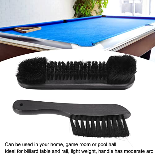 Tyenaza Billiard Table Brush Set, Billiards 9in Pool Table Brush 8.5in Rail Brush Kit Cleaning Tools with Wood Handle for Billiard Table Cleaning