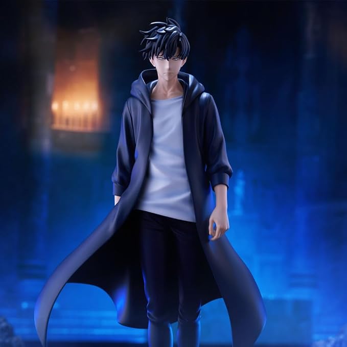 2pcs Sung Jin Woo Anime Figures Beru Figurine Standing Pose Anime Action Figures Sung Jin Woo Statue Collectibles Gift for Fans