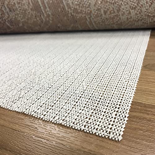 Superior Premium Easy Install Light-Weight Strong Grip Textured Rubber, Reversible Beige Hard Floor Surface Protection Area Rug Pad, 2' x 8', Cream (Pack of 2) - size: 2' x 8' (Rectangular) (Pack of 2)