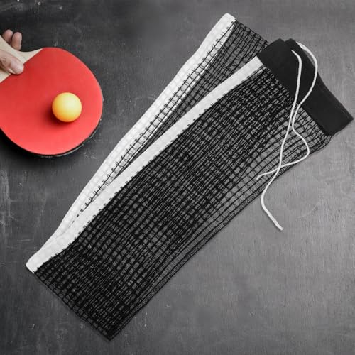 Polyester-Cotton Mesh Table Tennis Net Foldable Design Quick Installation Tight Rebound for Indoor Outdoor Standard Tables