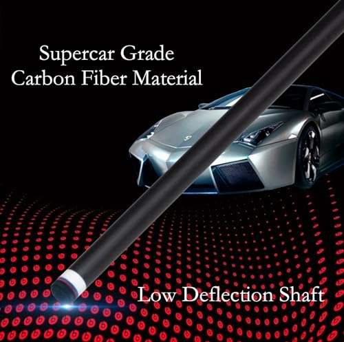 Carbon Fiber Pool Cue,11.8mm/12.5mm Low Deflection Cue Stick,Professional Pool Stick with Case - color: MF4, size: 11.8mm