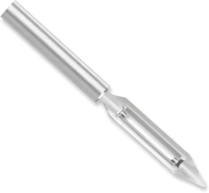 Rada Cutlery Vegetable Peeler (R132), 1.75" Stainless Steel Swiveling Blade, Silver Handle, Pack of 2