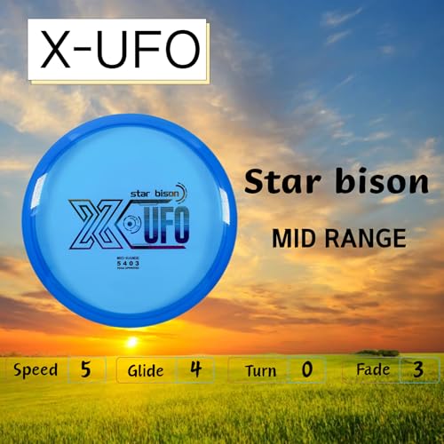 X-UFO Disc Golf Set - Disc Golf Starter Set, Includes 1 Putter, 1 Driver, and 1 midrange disc, Weighing 170-178 Grams Suitable for Beginners and Professional disc Golf tournaments - color: Set 4