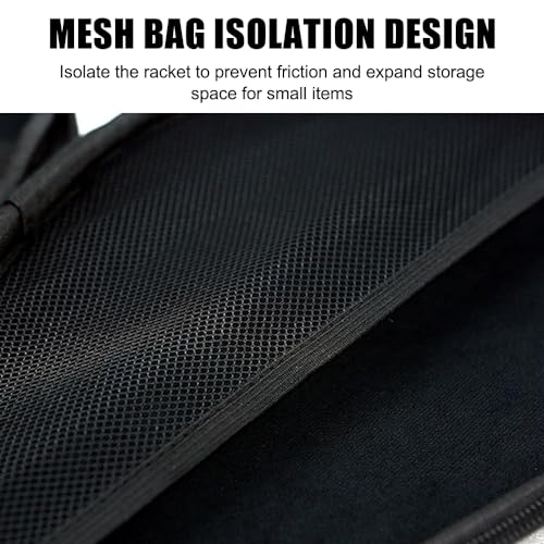 MiOYOOW Table Tennis Racket Case, Hard Shell Ping Pong Storage Bag Ping Pong Paddles Case with Zipper Can Hold 2 Short-Handled Rackets or 1 Long-Handled Racket - color: Straw mat pattern black