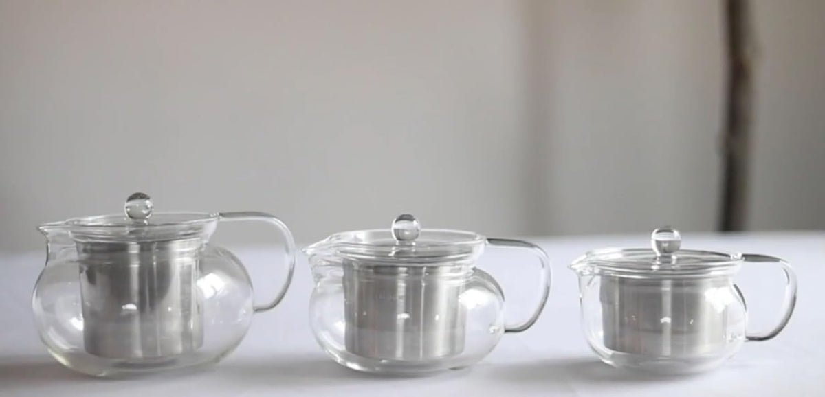 Teabloom Kyoto 2-in-1 Tea Kettle and Tea Maker – Glass Teapot with Removable Loose Tea Infuser – Tea Connoisseur's Choice