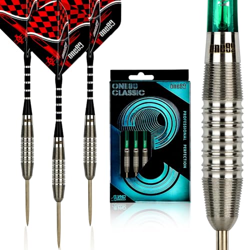 ONE80 90% VHD Steel Tip Tungsten Dart, Professional Barrel Style with Extra Flights, Shafts and Sharpener Gift Box Packaging - style: G-20g