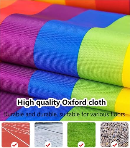 Field Day Games for Kids Adults, Family Carnival Backyard Picnic Group Building Activities Fun Playing Run Mat Recess Games - color: Blue, size: Adult-6M/20FT