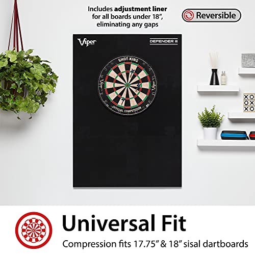 Viper Defender III Backboard & Sisal/Bristle Steel Tip Dartboard Bundle - style: Deluxe