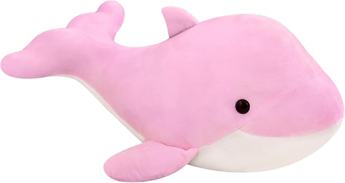 Dolphin Stuffed Animals Plush Pillows Soft Sea Animal Plush Dolls Stuffed Animal Plushies (PINK-15.2Inch)