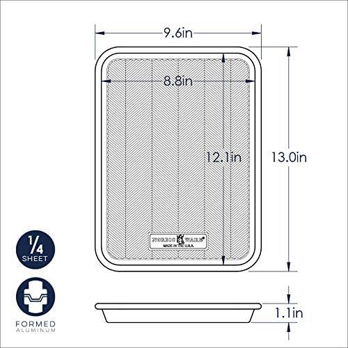 Nordic Ware Prism Quarter Sheet, 2-Pack,Aluminum
