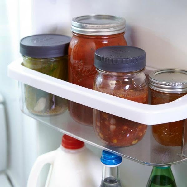 Ball Leak-Proof Plastic Lids for Glass Mason Jars, Used for Canning, Pickling, Juice, Jam, Jelly (Wide, 6 Count (Pack of 2))