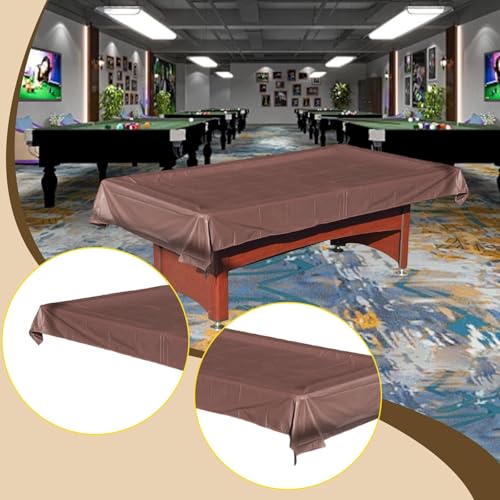 Pool Table Cover Waterproof Heavy Duty Protector, 256cmx155cm (100.8"x61") PVC Lightweight Tearproof Dustproof Cover for Billiard Snooker Tables