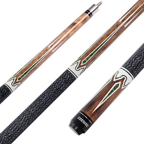 CUESOUL 19oz Pool Cue Sticks with Hard Pool Cue Case - color: E101-E206