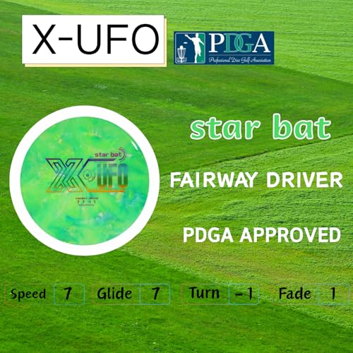 X-UFO Disc Golf Set - Disc Golf Starter Set, Includes 1 Putter, 1 Driver, and 1 midrange disc, Weighing 170-178 Grams Suitable for Beginners and Professional disc Golf tournaments - color: Set 1