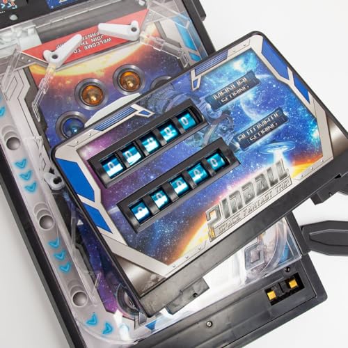 Mini Pinball Game Machine Desktop Ball Shooting Toy (Plug-in Version)
