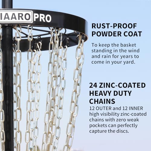 PRO Disc Golf Basket and Disc Golf LED Light Bundle Item