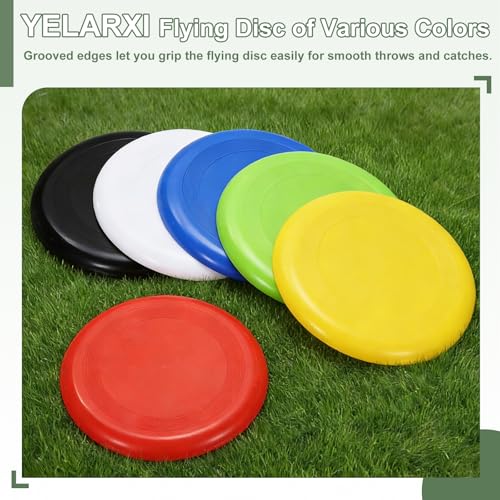 Soft Flying Disc, Sports Flying Discs All Ages Outdoor Flying Disc Training Playing Lightweight Durable - color: White/Yellow/Red/Green/Blue/Black