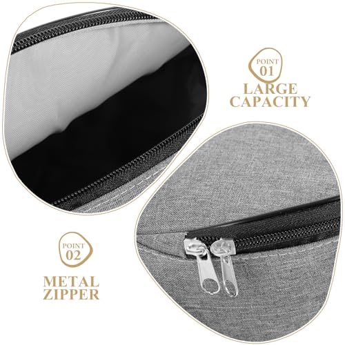 Happyyami Disc Golf Bag Waterproof Lightweight Shoulder Pouch Multi-Functional Disc Holder for Outdoor Beginners with Gray Sturdy Fabric for Practice and Travel