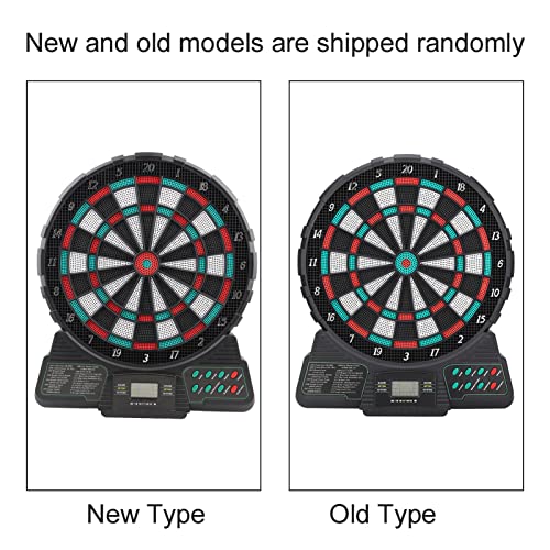 Electronic Board, Electronic Dartboard Includes 6 Soft Tip Darts and 18 Replacement Tips Automatic Scoring Dartboard Set Electric Board for Game Room