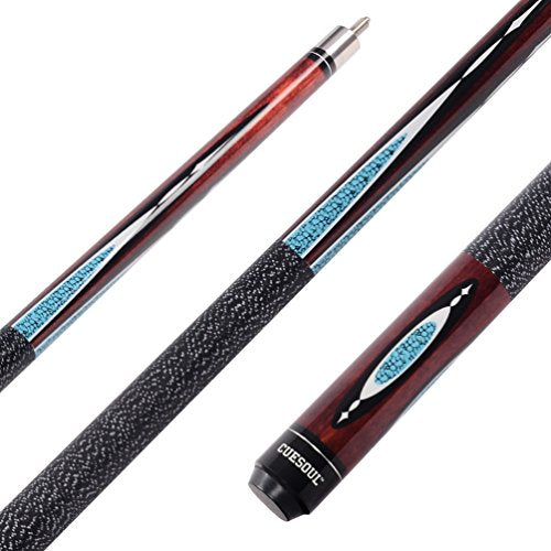 CUESOUL 19oz Pool Cue Sticks with Hard Pool Cue Case - color: E204-E104