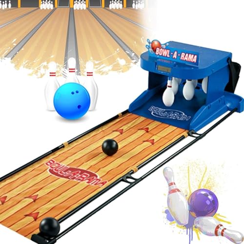 Electronic Bowling Alley Game with LED Electronic Scoreboard, Indoor Bowling Ball Sports Game Console with Automatic Reset, Simulation Sound Effect, for Children and Adults,3.5m - size: 3.5m