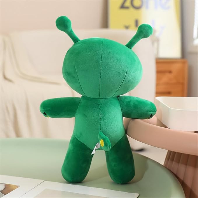 OSOCU 13.5in Adorable Green Alien Plush Toy | Ultra-Soft Stuffed Figure | Great for Home & Room Decoration | Ideal Birthday/Halloween for All Genders | a Must-Have for Sci-Fi Lovers