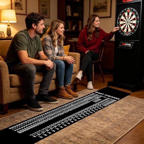 Dart Mat with Throw Line - Floor Protection Portable with Throw Line - Dart Oche Mat,for Recreation Center Sports Club Basement Entertainment Area Garage Dormitory - size: C