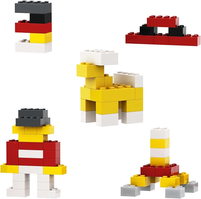 300 Pcs Classic Building Bricks, Dark Grey Bulk Bricks,Compatible with Lego and Major Brands Parts and Pieces, Creative Building Block Toys for Boys Girls Ages 6 7 8 9 10 Year Old