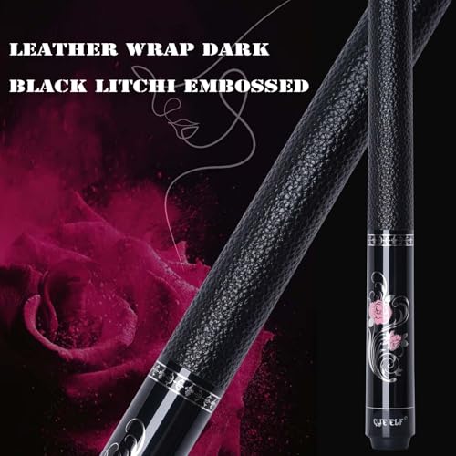 CUEELF Pink Pool Cue Stick 58inches Canadian Maple Billiard Cue Sticks Professional Pool Stick Gifts for Women and Ladies - color: Rose, size: 21 oz
