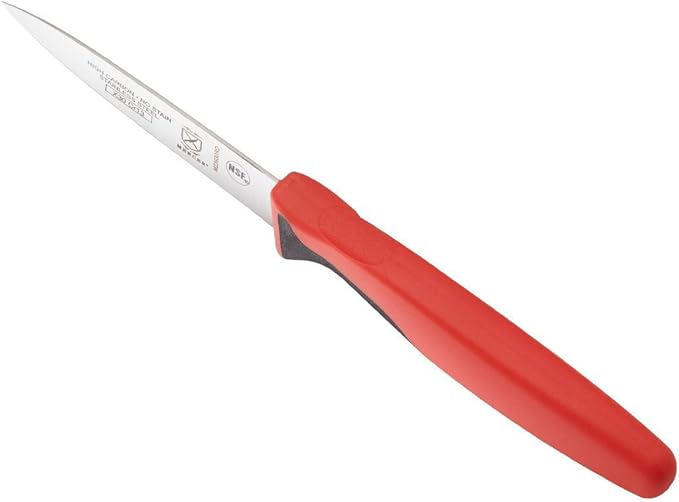 Mercer Culinary Millennia Color Handle Cutlery 3" Slim Paring Knife Red