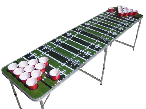 Football Field Game Pong Table with Predrilled Cup Holes