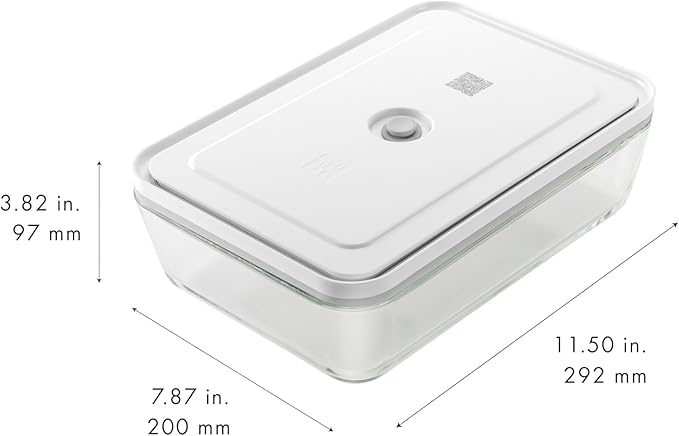 ZWILLING Fresh & Save Glass Vacuum Gratin Dish, Airtight Food Storage Container