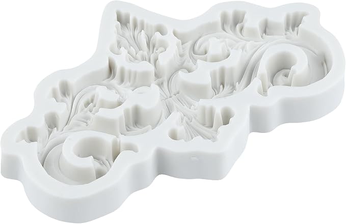 Baroque Polymer Clay Molds Curlicues Scroll Lace Silicone Mold for Jewelry Making Epoxy Resin Casting Air Dry Polymer Clay Craft