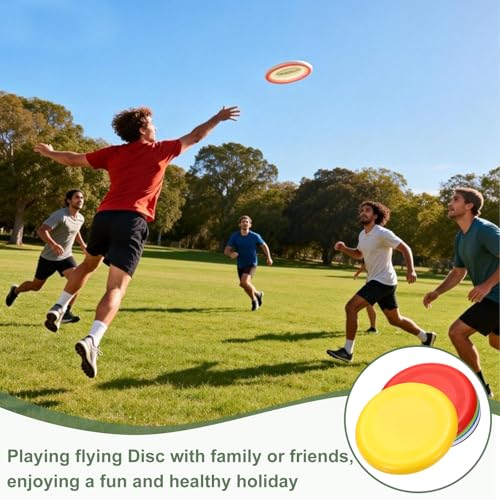 Soft Flying Disc, Sports Flying Discs All Ages Outdoor Flying Disc Training Playing Lightweight Durable - color: White/Yellow/Red/Green/Blue/Black
