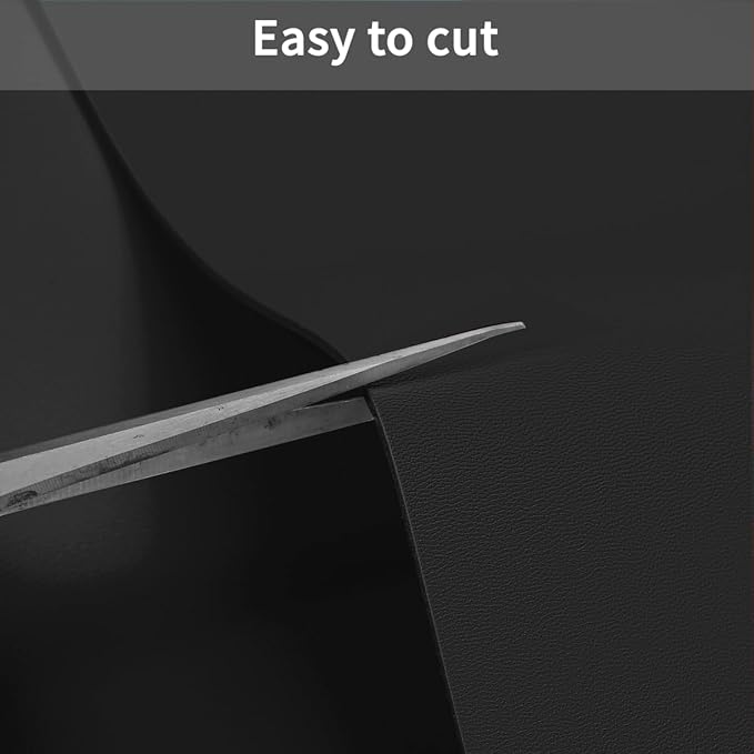 Leather Dresser Cover,1.8mm Thick,12x40 Inch,Dresser Protector Top,Dresser Top Protector,Dresser Cover Top,Dresser Top Cover,Dresser Cover Top for Bedroom.(Black+Black,12x40)