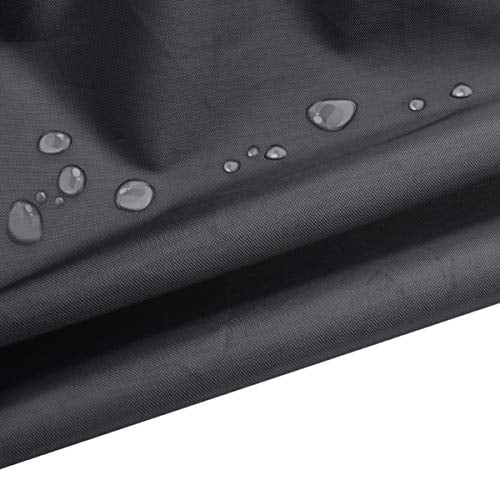 SEIWEI 9ft Billiard Table Dust Cover Outdoor Pool Table Cover Foldable and Waterproof Black - color: Black, size: 9ft