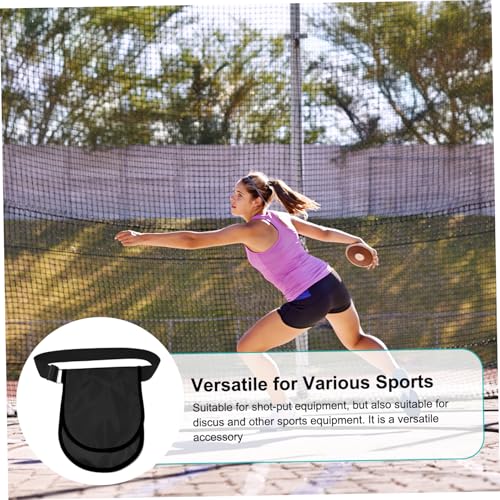 Shot Put Bag with 2 Pocket Heavy Duty Discus Carrier Tote/Shoulder Discus Bag with Adjustable Strap & Fine Edge Splash Proof Oxford Shot Put and