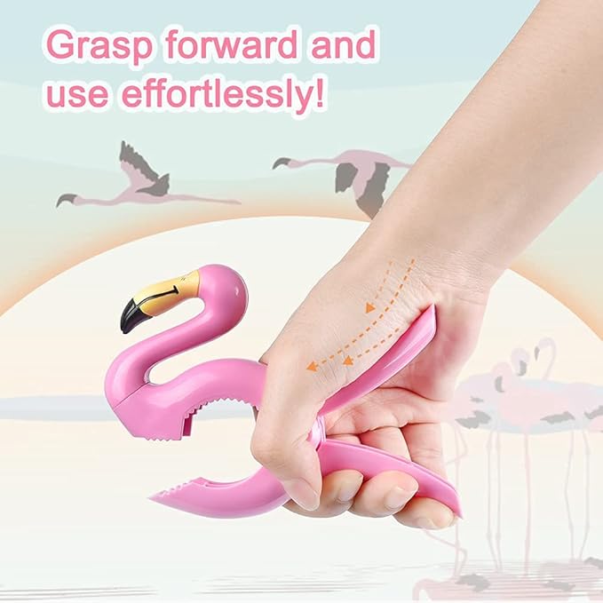 Beach Towel Clips, Sopito Jumbo Size Towel Clips for Beach Chairs Cruise Pool Patio or Daily Use-Secure Hang Seal, Set of 4 (Flamingo Parrot)