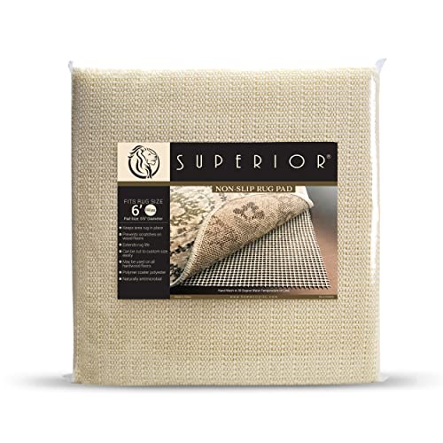 Superior Premium Easy Install Light-Weight Strong Grip Textured Rubber, Reversible Beige Hard Floor Surface Protection Area Rug Pad, 2' x 8', Cream (Pack of 2) - size: 2' x 8' (Rectangular) (Pack of 2)