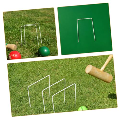 Yardwe 10pcs Durable Replacement Wickets for Outdoor Lawn Games for Family Fun and Skill Development Easy Setup for Backyard Activities