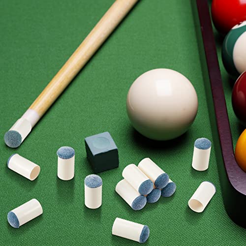 Lewtemi 100 Pcs Billiard Cue Tips Pool Cue Tips Pool Stick Tips Slip on Billiard Cue Tips Replacement - size: 13 mm