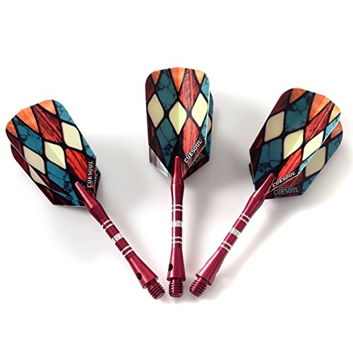 CUESOUL 22/24/26 Grams Tungsten Steel Tip Darts Set 95% Tungsten - color: 22 Grams-Case