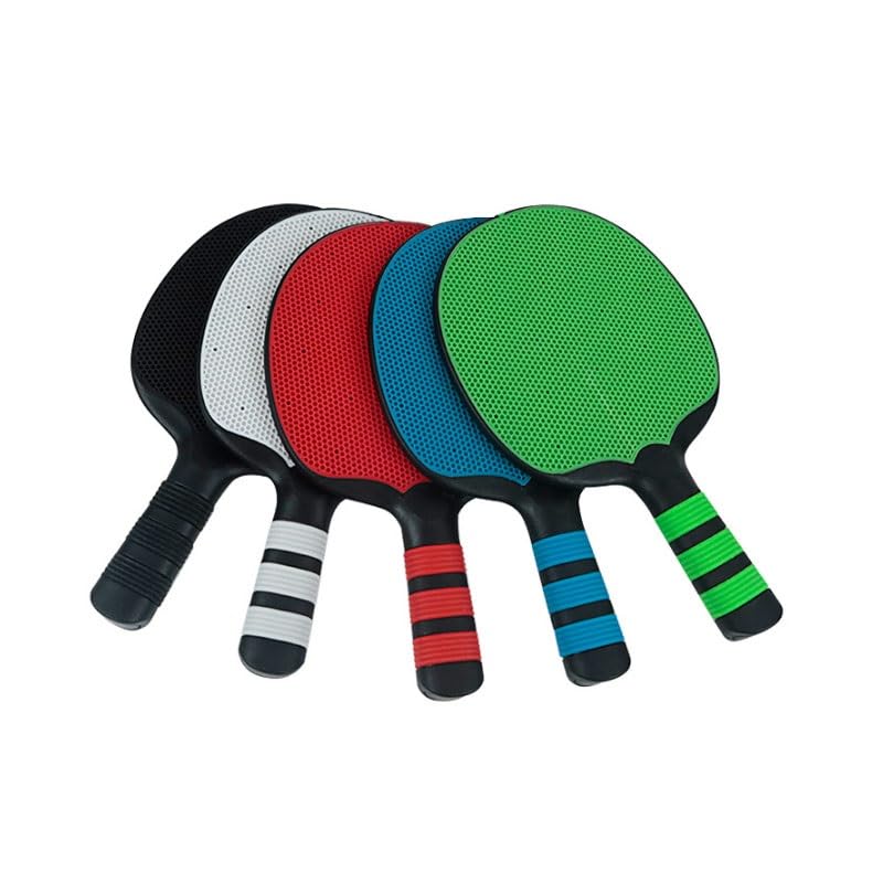Molded Training Competition Table Tennis Racket Set with Straight Handle High Elasticity Rubber Coating - color: white-Dinosaur Doodle4