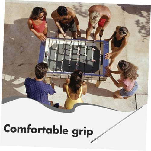 Abaodam 2pcs Foosball Table Replacement Rods Durable Iron Handles for Soccer Game Table Easy Setup and Operation Strong and Convenient Accessory