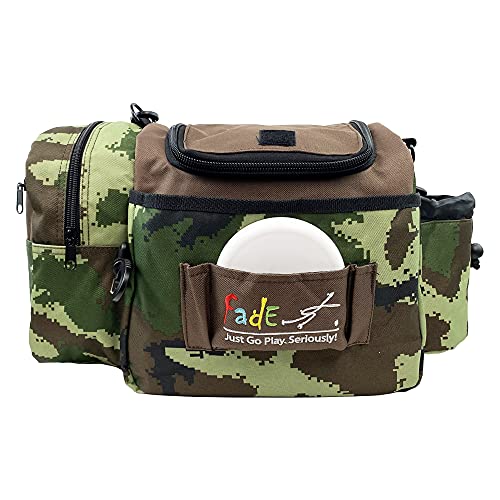 Fade Crunch Disc Golf Bag – Compact, Durable, and Lightweight Disc Storage - color: Camo