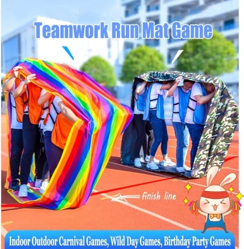 Teamwork Games Playing Run Mat Outdoor Party Family Games(Kids-6M) - size: Kids-6M