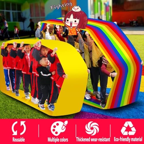 2 PCS Teamwork Games Playing Run Mat Outdoor Carnival Event Team Building Game(Kids-4M) - size: Kids-4M